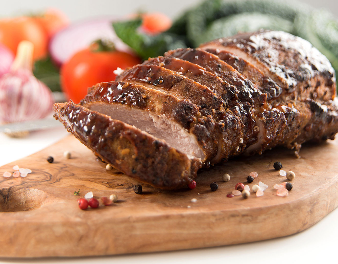 Lomo de cerdo con hierbas y limón